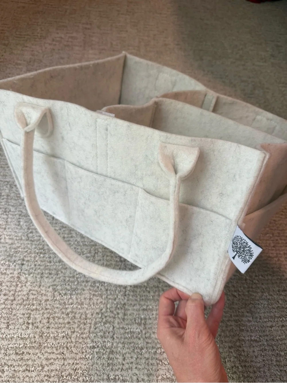 Parker Baby Felt Storage Organizer Tote
